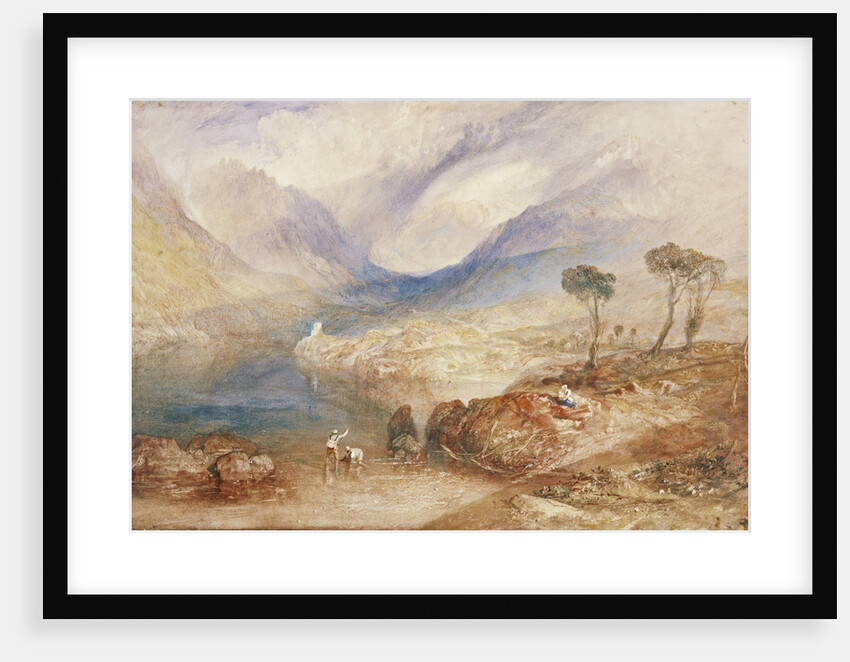 Llanberis Lake and Snowdon - Caernarvon, Wales by Joseph Mallord William Turner